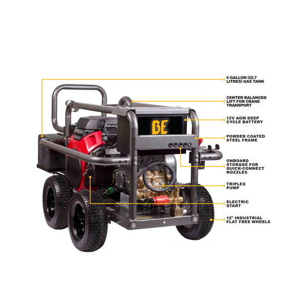 BE PE-2565HPCOMSPH 2500psi 3gpm Honda Auto Detailing Direct Drive Gas -  ATPRO Powerclean Equipment Inc. - Pressure Washers Online Canada