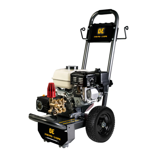 BE 3100psi 3.1gpm Honda Direct Drive Gas Pressure Washer Steel Frame C ...