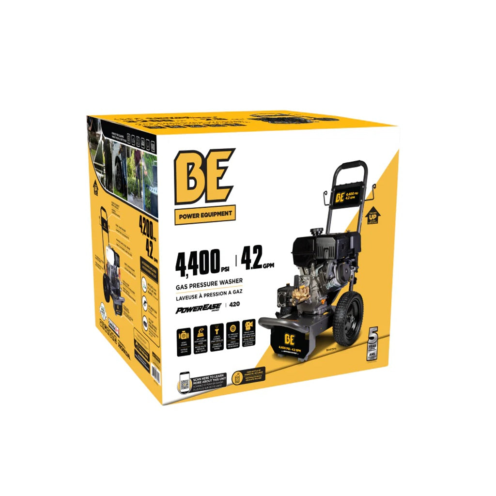 BE 4400psi 4.2gpm PowerEase R420 Portable Direct Drive Pressure Washer With Internal Unloader