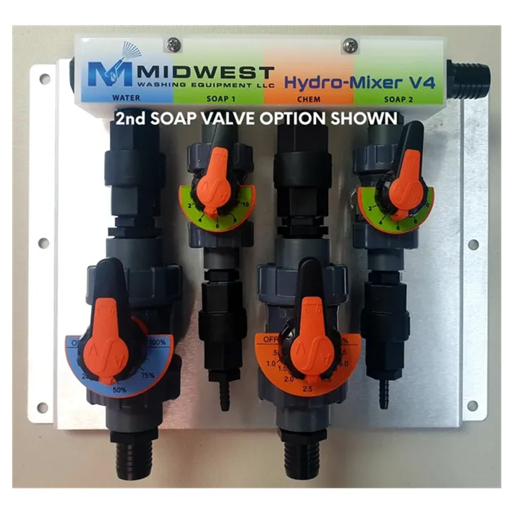 Hydro-Mixer V4-12 Proportioning Blend Manifold  For 12 Volt Pumps up to 5.5gpm (1/2 Valves)