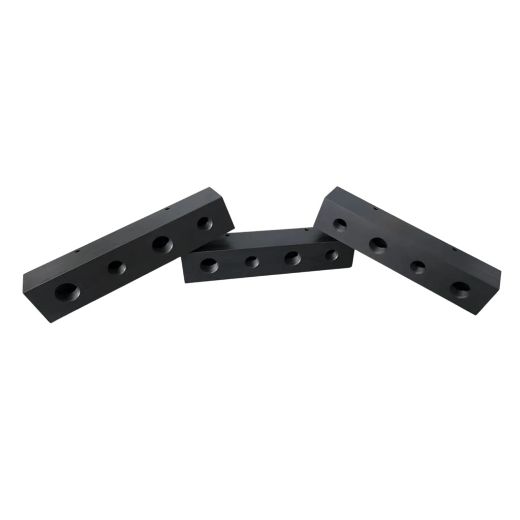 V4-BL - Four Port Manifold (Black Poly) ATPRO Powerclean Equipment