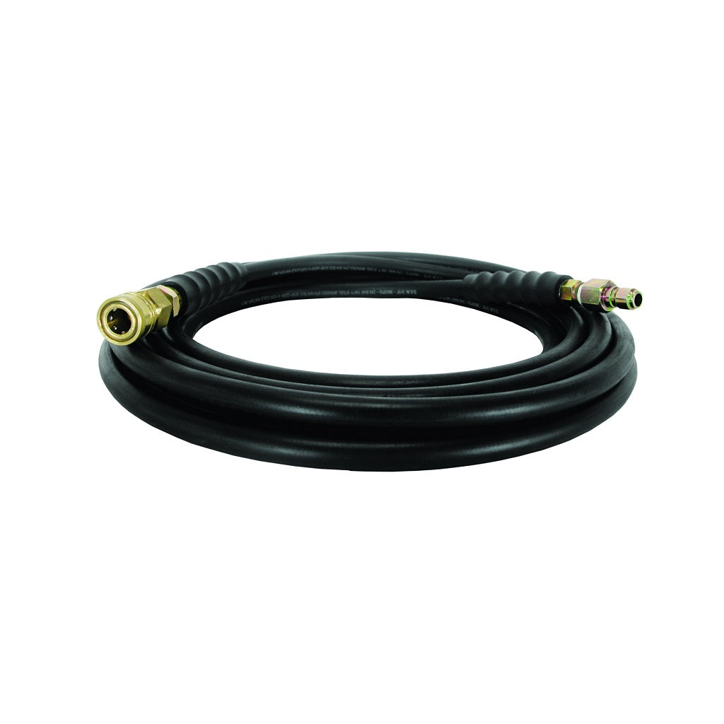 BE 4000psi 25 Feet 1/4 Inch ID Black Power Washer Hose With Quick